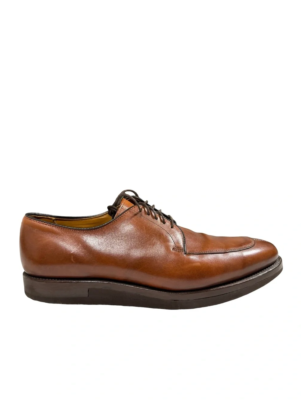 Allen Edmonds Delray Brown Leather Split Toe Derby Dress Shoes Mens 10.5 D USA